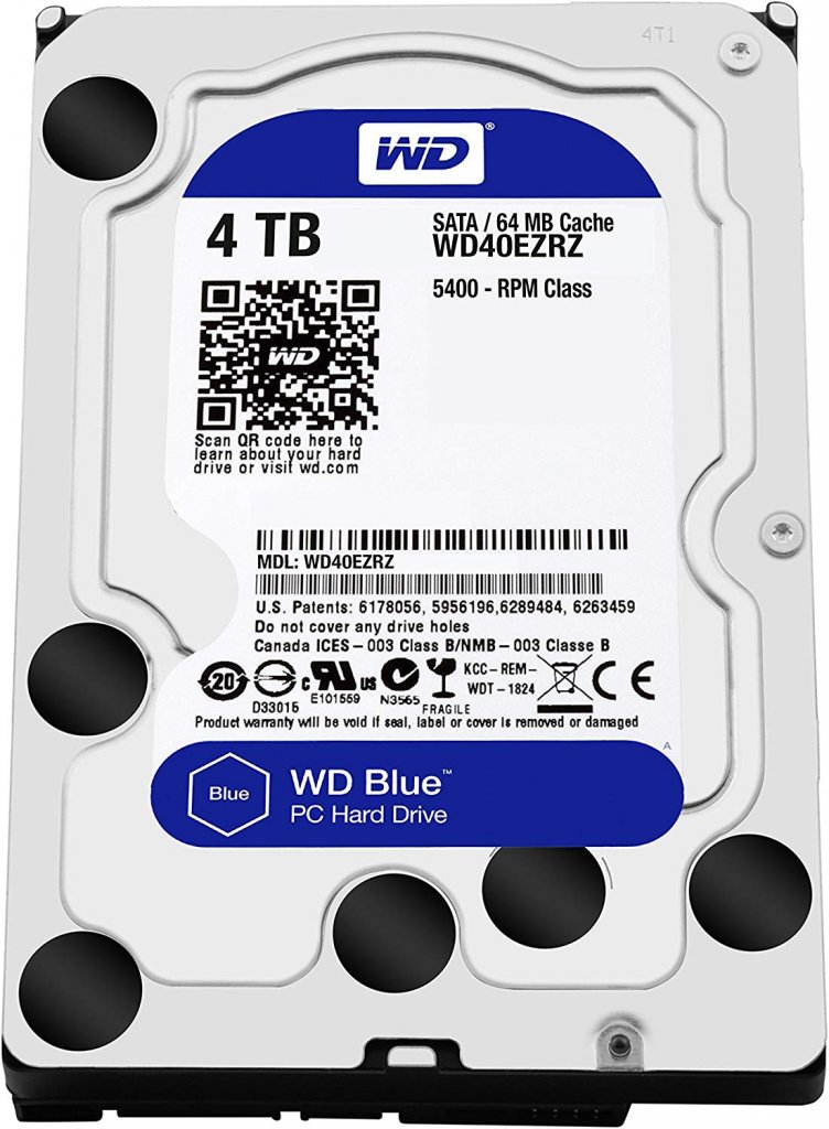 WD 内蔵HDD Blue 3.5" 4TB SATA(6Gb/s) 64MB 5,400rpm