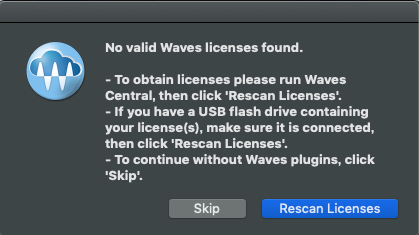 Waves Plugin No Valid Waves Licenses Found が出た時の対処法 Gogo Drive