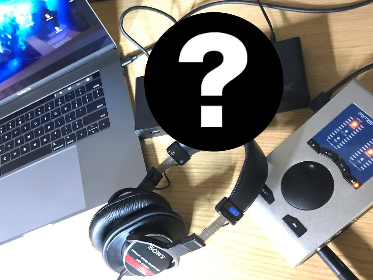 新型MacbookPro DTM用オーディオインターフェイスに接続する音飛びが少ないThunderbolt3ケーブル,USB-Cケーブル,USB-C変換アダプター,Dockはどれだ？検証してみた！