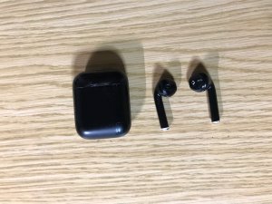 Apple AirPods マッドブラック(黒)。AirPods黒塗装レビュー2!